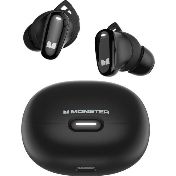 Monster Wireless Earbuds In-ear Bluetooth Headphones, Bluetooth Ear Buds Built-in Microphone, Touch Control, Comfortable Fit, IPX6 Waterproof, 25H Playtime, Black