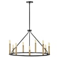 thumbnail image 3 of 83158BK Lark Lazlo - 9 Light Medium Chandelier In Transitional and Modern Style-18.5 Inches Tall and 30 Inches Wide, 3 of 16