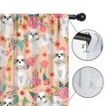 thumbnail image 4 of Blackout Kids Curtains,Shih Tzu Dog and Floral Childrens Insulated Curtains Set Of 2,Bedroom Essentials,Toddler Room Decor 42x54in(106x137cm), 4 of 4
