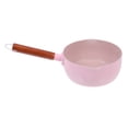 thumbnail image 4 of ROSENICE 1Pack Pink Japanese Cooking Pot With Wood Handle For Restaurant Use And Milk Warming, 4 of 8