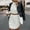 White, variant on TAGOLD Womens Dress, Women's Winter Casual Solid Color Knitted Sweater Long Sleeve Round-Neck Dress