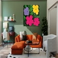 thumbnail image 2 of Andy Warhol Paintings Warhol Pop Art Flowers Framed Wall Art For Bedroom Livingroom Office, 2 of 6