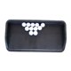 thumbnail image 1 of Bandeja duradera para pelotas de golf, accesorio de almacenamiento de contenedores para practicar en el patio interior Negro Sharpla Bandeja de pelotas de golf, 1 of 8