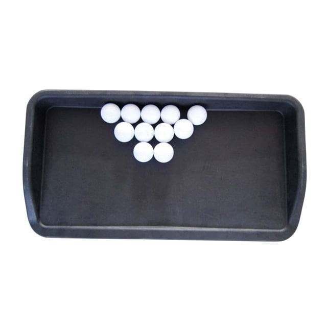 Bandeja para pelotas para golf, contenedor de almacenamiento Grandes 100 pelotas Mantenga sus pelotas para golf para practicar , negro Soledad Bandeja de pelotas de golf