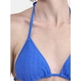 thumbnail image 3 of No Boundaries Herringbone Crinkle Triangle Bikini Top, Women's, 3 of 5