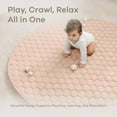 thumbnail image 4 of Comfy Cubs Premium Play Mat, Round (Large) 60" - Kids & Toddler Play Mat Non-Slip Bottom - Blush, 4 of 7