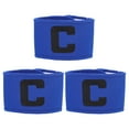 thumbnail image 1 of 3pcs Creative Football Game Armbands Captain Mark Bands for Football Team, 1 of 6