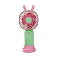 thumbnail image 2 of Handheld Mini USB Rechargeable Fan, Portable Small Plastic Personal Fan with 3 Speeds, Quiet Operation, Lightweight and Compact, Available in Pink, Purple, Orange, Green, 2 of 7
