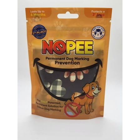 NOPEE Dog Marking Prevention Product, Dog Pee Deterrent Indoor Dog & Puppy Potty Training Aids Long-Lasting Dog Pee Stopper Bag, Pet & Child Safe No Sprays, 6 Months Protection Brown Paws
