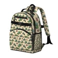 thumbnail image 2 of Cartoon Tractors Barns Beige Pattern Backpack for School,Cute School Bag,Schoolbag with Adjustable Shoulder Straps & Padded Back,15.25"x11.5"x5.25", 2 of 5