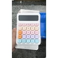 thumbnail image 2 of Mechanical Scientific Calculator with High Color Dopamine Buttons | Portable Desktop Computing Device with 12-Digit Lcd Display | Solar and Battery Powered Dual Energy | Home, School, and Office Use, 2 of 3