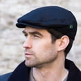 thumbnail image 3 of Black Irish Linen Hat For Men By Mucros Weavers, Size Small, 3 of 6