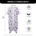 thumbnail image 6 of HELLHERO Butterfly Lavender Bathing Suit Cover Up Polyester Breathable Free Size Long Kimono Swimsuit Cover Up for Mom, 6 of 6