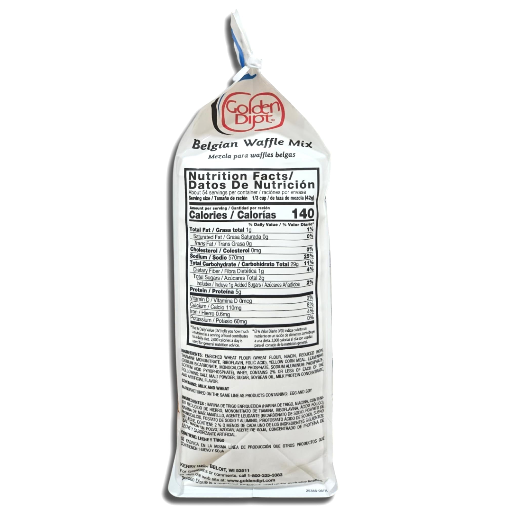 Golden Dip Belgian Waffle Mix | 5 Pound Bulk Bag