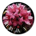 thumbnail image 4 of Designart "Rhododendron Pink composition III" Floral Oversized Wall Clock, 4 of 5