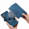 thumbnail image 5 of Wallet Case for Samsung Galaxy A54 5G Cash Credit Pocket Card Slots Holder Folio Flip Shockproof Full Coverage Detachable Magnetic Cover [Compatible with Magsafe] Kickstand, Blue, 5 of 10