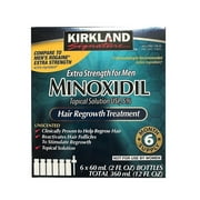Kirkland Signature - 5% Minoxidil for Men Hair Regrowth Treatment Topical Solution - 6 Month Supply