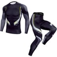 thumbnail image 1 of Traje de fitness para hombres, traje de fitness ajustado para hombres, traje de fitness de secado rápido, ropa de fitness para hombres, máxima confiabilidad, 1 of 8