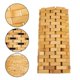 thumbnail image 4 of Household Bamboo Mat Natural Style Bamboo Block Woven Mat Anti-slip Foot Pad for Floor, 4 of 4