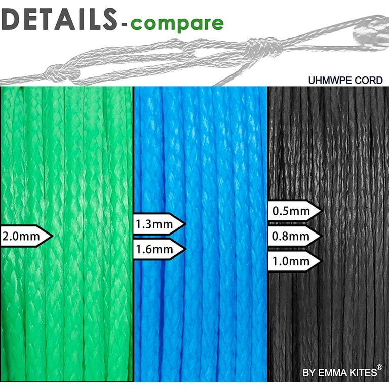 UHMWPE Braided Cord 100~1000lb High Strength Least Stretch Tent