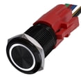 thumbnail image 3 of CPAN 16mm Metal Latching Push Button Switch 12V with LED Light Self-Locking/Rese, 3 of 9