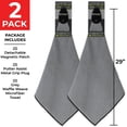 thumbnail image 7 of Magnetic Towel, Grey | 2-Pack | Top-Tier Microfiber Golf Towel with Deep Waffle Pockets | Industrial Strength Magnet for Strong Hold to Golf Carts or Clubs, 7 of 7