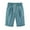 Sky Blue, variant on IROINNID Women's Summer Large Size Cotton Linen Elastic Bermuda Shorts