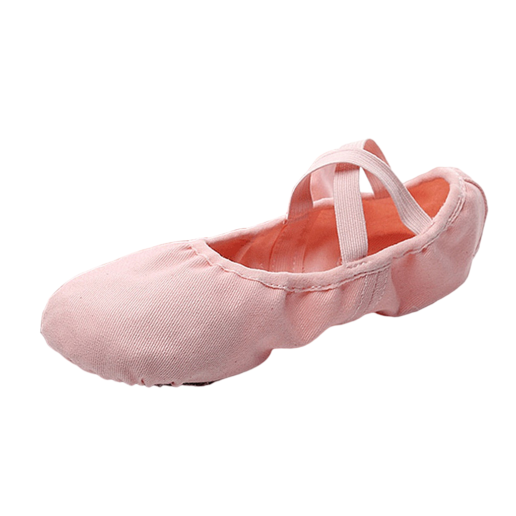 ballet pointe shoe ,ballet shoes for toddler girls women with elastic,ballet flats for women with straps knot comfort,ballerina ballet flats shoes yoga dance shoes,flat suede - image 1 of 6