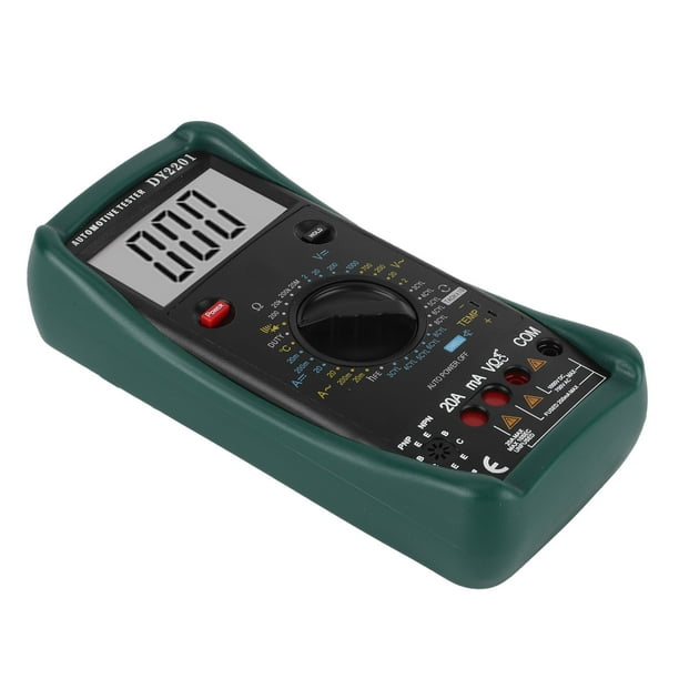 Multímetro Digital Multímetro Automotriz Probador De Rango Automático 500-10000RPM Medición De Resistencia De Corriente De Voltaje CA/