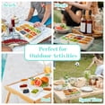 thumbnail image 7 of Large Snackle Box Container, 9+1 Big Space, Portable Divided Serving Tray with Lid & Handle, Charcuterie Board Snack Box for Flight, Veggie Tray for Outdoor, Perfect for Gift Giving, 7 of 7