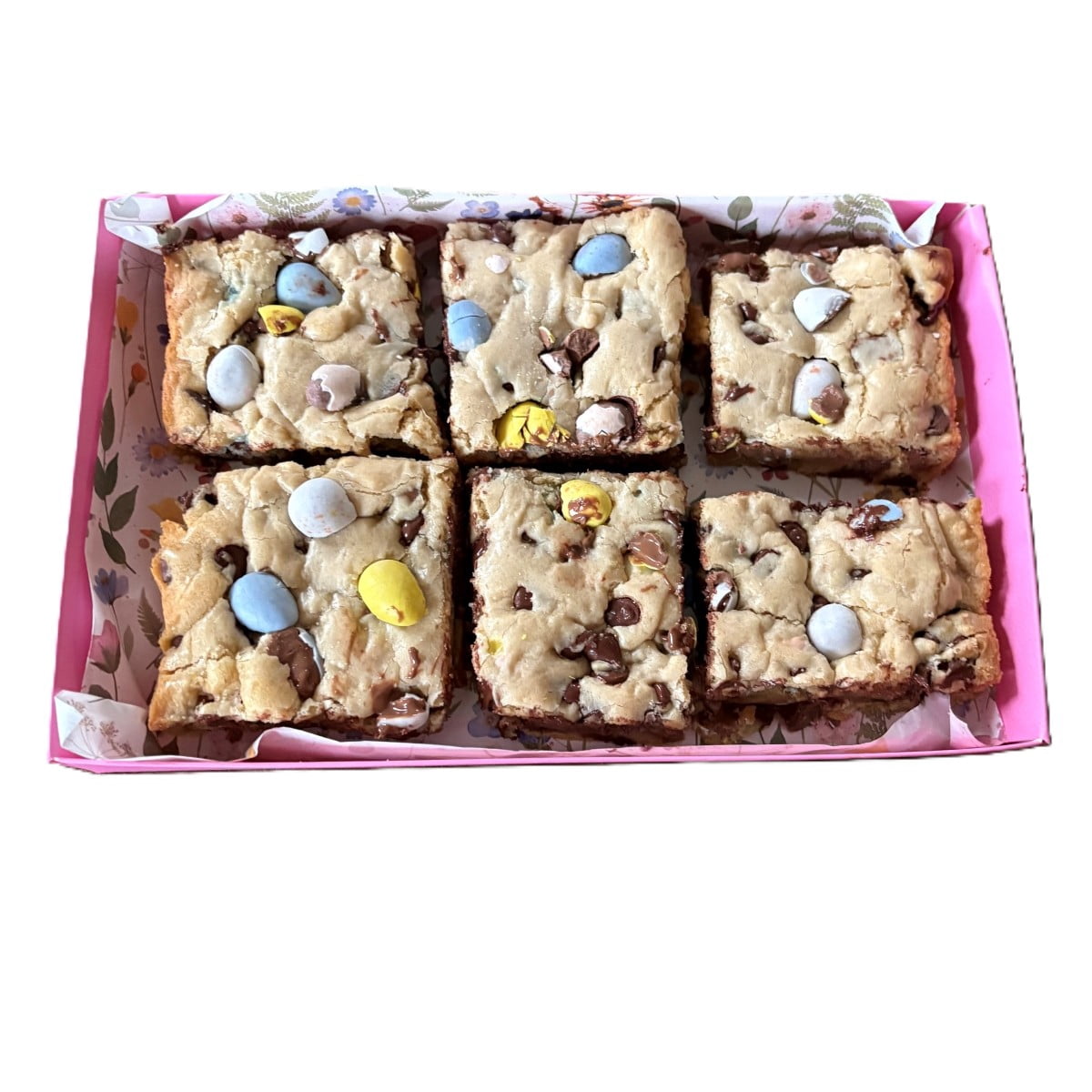 Congo Squares with Cadbury Mini Eggs – Easter Gourmet Chocolate Chip Bars, Qty. 6