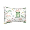 thumbnail image 2 of Disketp Frog And Mushrooms Satin Pillowcase For Hair And Skin - Satin Pillow Cases Standard Size 20x30 Inches With Zipper,Gifts For Women Men, 2 of 8