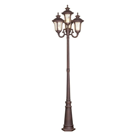 Livex Oxford 7669-58 Outdoor 4 Head Post 93H in. - Imperial Bronze