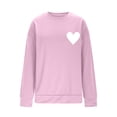 thumbnail image 5 of Vetsdori Valentine Sweatshirts for Women Spring Pullover Shirts Valentine's Days Crew Neck Graphic, Womens Sweatshirts Love Heart, 5 of 6