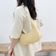 thumbnail image 4 of Bolso de hombro de color sólido Bolsos elegantes para mujeramarillo, 4 of 6