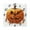 Black, variant on Square Wall Clock Silent Non-Ticking Battery Operated Retro 7.78" Clock for Bedroom Living Room Decor Dripping Pumpkin