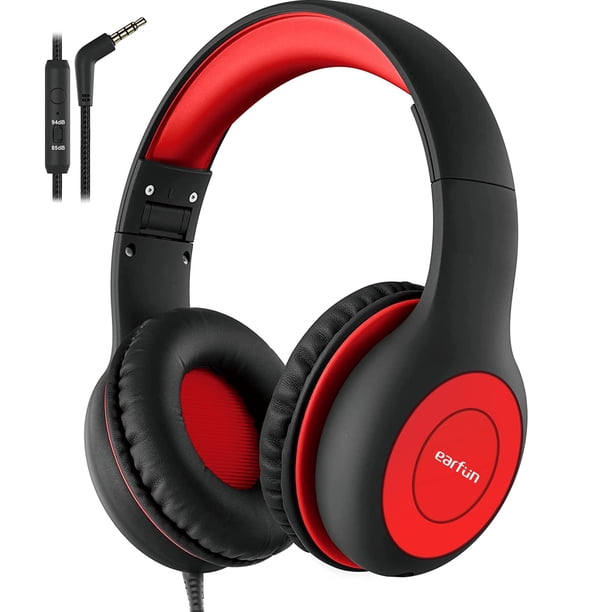 Auriculares EarFun Kids con cable y micrófono con límite de volumen de 85/94 dB