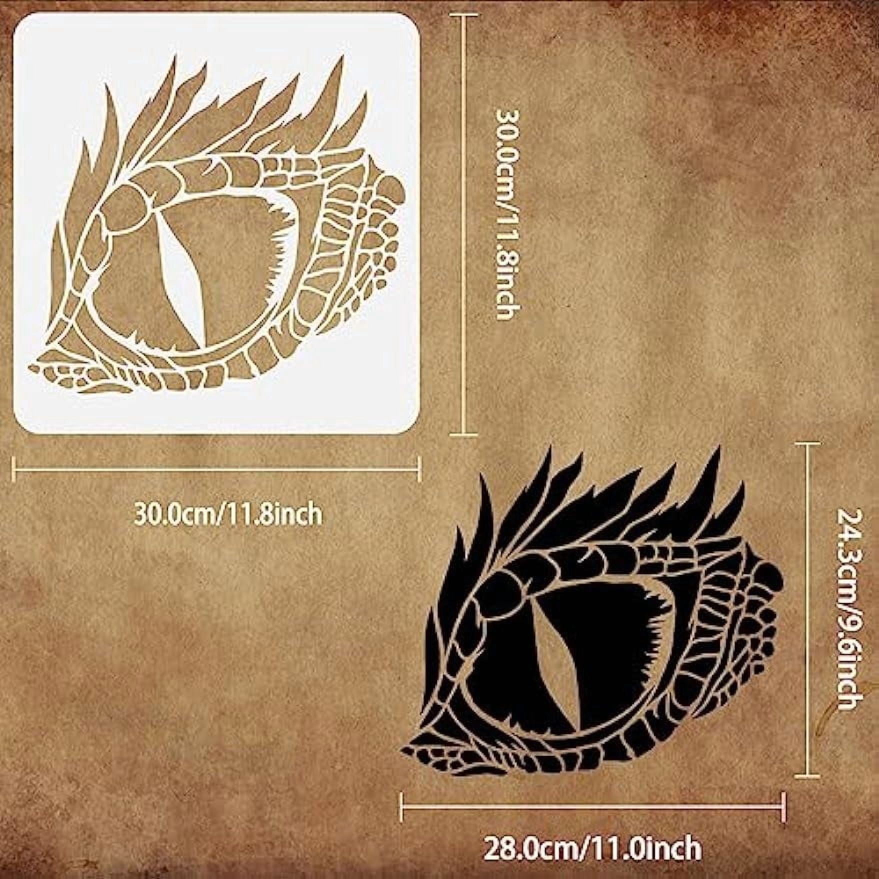 Dragon Eye Painting Stencil 11.8x11.8inch Reusable Eye of The