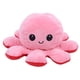 thumbnail image 1 of Muñeco de peluche de pulpo, peluche reversible, animal con tapa de doble cara, juguetes de regalo encantadores (rosa claro, rojo rosa, 20 x 10 cm), 1 of 14