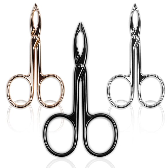 Pinzas Haikole de 3 piezas con mango tipo tijera para cuidado del vello facial