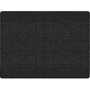 Multy Home Lp MT1003775 Carpet Runner, Heavy-Duty Platinum, Charcoal Polypropylene, 3 x 4-Ft.