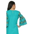 thumbnail image 5 of Moomaya Cotton Slub Bell Sleeve Kurta Palazzo Sets For Women Ethnic Clothing, 5 of 5