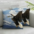 thumbnail image 3 of Facannap Symbolism Short Plush Pillowcase 1 Piece Set Square Winter Aesthetic Decorative for Living Room Bedroom Outdoor Garden Sofa Decoration 1PC 18x18in, 3 of 5