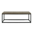 thumbnail image 7 of Noble House Jeco Outdoor Industrial Acacia Wood and Iron Bench Gray and Black, 7 of 7