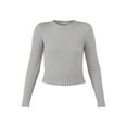 thumbnail image 5 of No Boundaries Metallic Crew Neck Sweater, Women's and Women’s Plus, 5 of 5