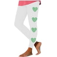 thumbnail image 3 of DDAPJ pyju St Patricks Day Leggings for Women Green Clover Yoga Pants Womens Workout Legging Irish Tights for Parties and Festival White XL, 3 of 7