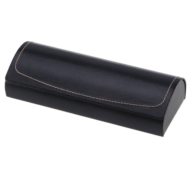 unbranded Estuche Rígido Para Gafas Protección Con Vintage En Cuero PU Negro
