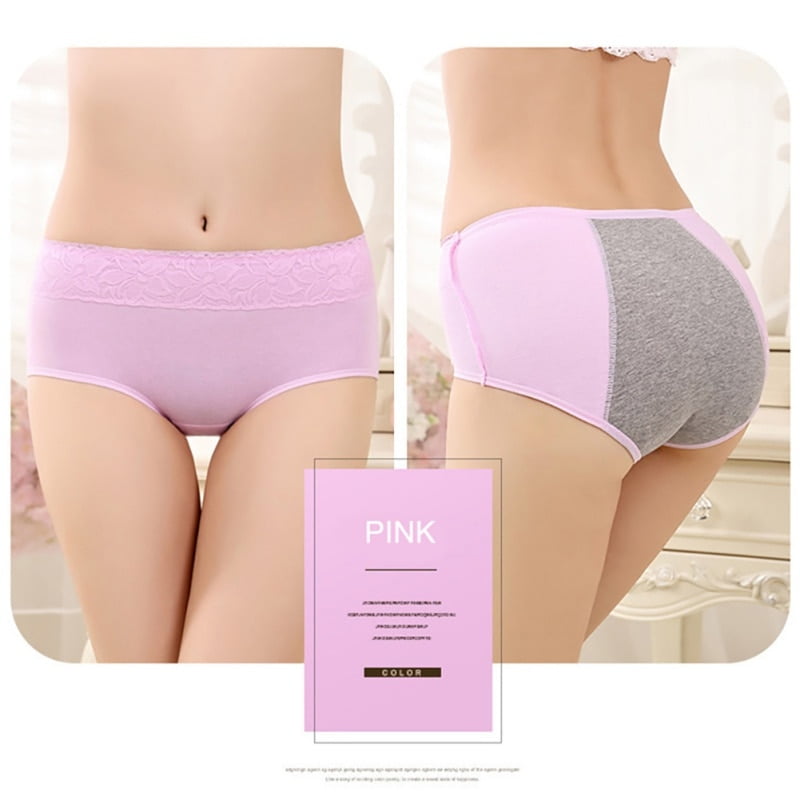 Menstrual Period Underwear Women Cozy Lace Panties Ladies Seamless