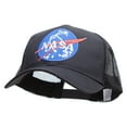 thumbnail image 2 of NASA Logo Patched Big Size Solid Cotton Twill High Profile Mesh Pro Style Cap - Black XL-3XL, 2 of 5