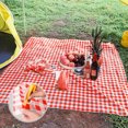 thumbnail image 4 of 5 tapetes de picnic desechables para salidas al aire libre, tela portátil para barbacoa, tapetes para césped, tapetes para playa a prueba de humedad y clavos molidos, 4 of 5